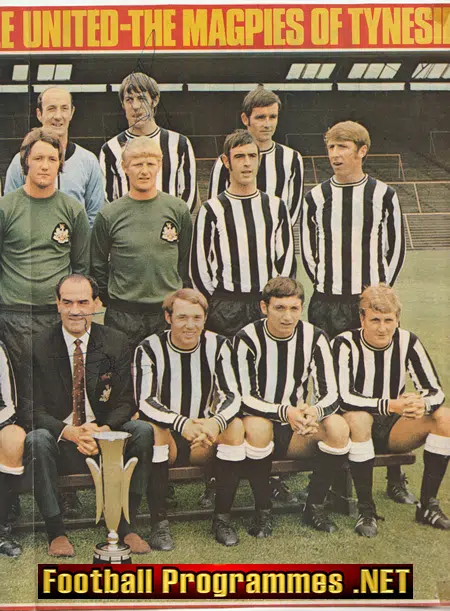 Newcastle United Football Club Multi Signed Autographed 1969