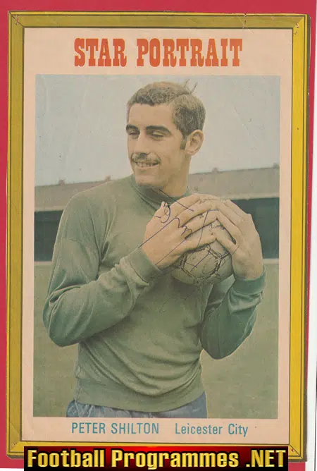 Leicester City Peter Shilton Autograph Signed Picture 1960s