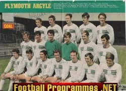 Plymouth Argyle Football Club Multi Signed Autographed 1969