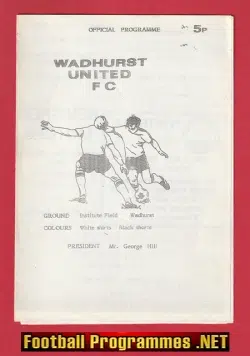 Wadhurst United v Forest Old Boys 1986 - at the Institute Field