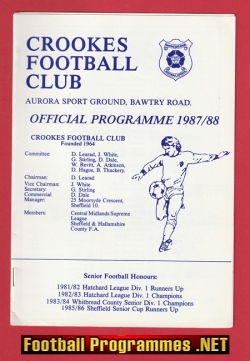 Crookes v Lincoln United 1988 – Aurora Sports Ground