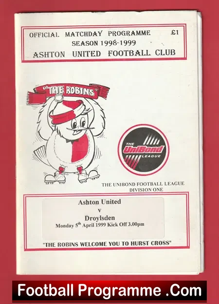 Ashton United v Droylsden 1999