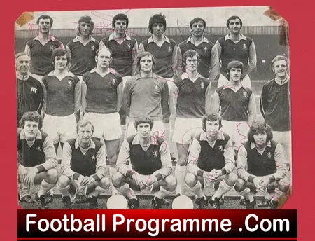 Aston Villa Football Club Multi Signed Autographed 1970