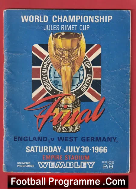 England v Germany 1966 – 66 World Cup Final Original Programme