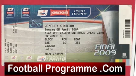 Luton Town v Scunthorpe United 2009 Football League Trophy Final
