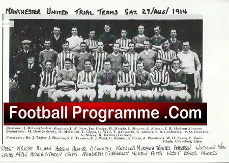 Manchester United Football Club Team Picture Squad 1914 – 1915