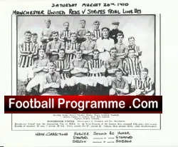 Manchester United Football Club Team Picture Trials 1910