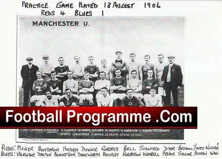 Manchester United Football Club Team Picture Squad 1906 – 1907