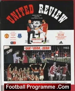 Manchester United v Everton 2023 - Man Utd FA Cup Match - football programme