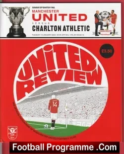 Manchester United v Manchester City 2023 - Man Utd - football programme