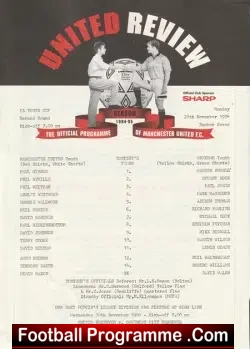 Manchester United v Wrexham 1994 - Youths Match - football programme