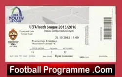 Moscow v Manchester United 2015 – Russia Youth Cup Ticket