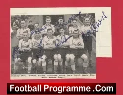 Norwich City Football Club Multi Autographed Signed Picture 1952