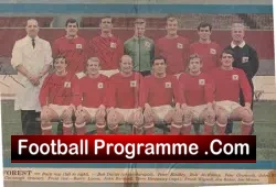 Nottingham Forest Football Club Multi Autographed Signed 1968