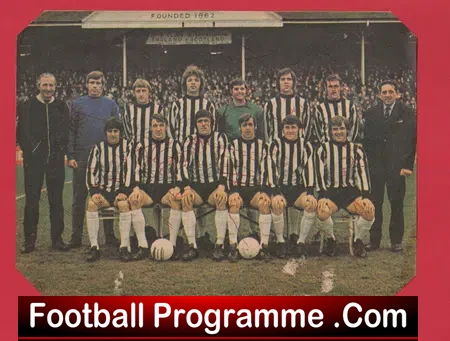 Notts County Football Club Multi Signed Autographed Picture 1970