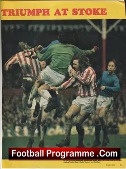 Stoke City Football Club Gordon Banks + Signed Autographed 1966 - football programme