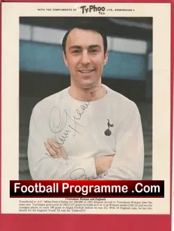 Tottenham Hotspur Jimmy Greaves Signed Autograph Typoo Tea Card