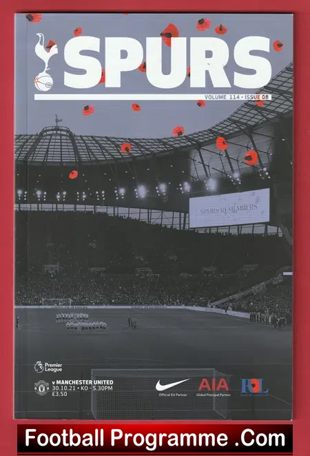 Tottenham Hotspur v Manchester United 2021 – v Man Utd