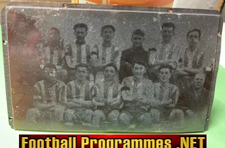 Wales Football Team Original Printers Brass Plate Block 1950s