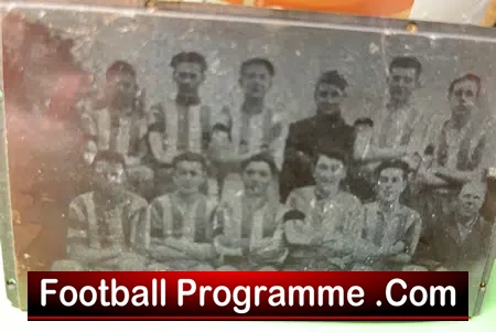 Wales Football Team Original Printers Brass Plate Block 1950s