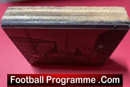 Wales Football Team Original Printers Brass Plate Block 1950s