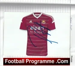 West Ham United Football Club Multi Autographed Scrap book - football memorabilia