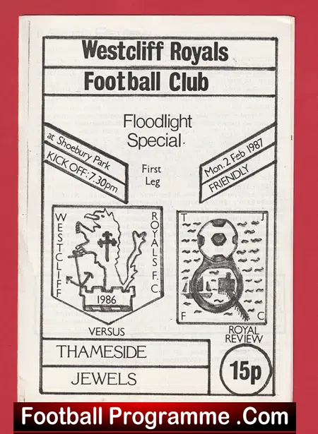 Westcliff Royals v Thameside Jewels 1987 – Shoebury Park