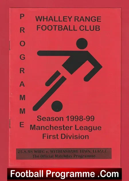 Whalley Range v Wythenshawe Town 1998