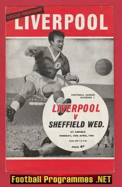 Liverpool v Sheffield Wednesday 1963 – 1960’s