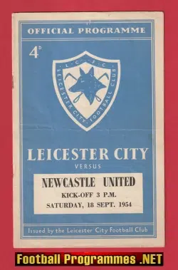 Leicester City v Newcastle United 1954 - 1950s