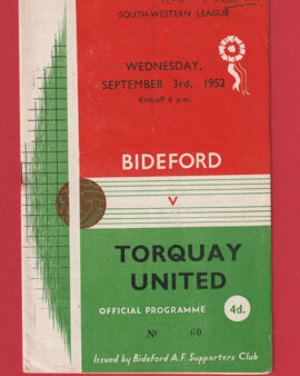 Bideford v Torquay United 1952 – 1950’s