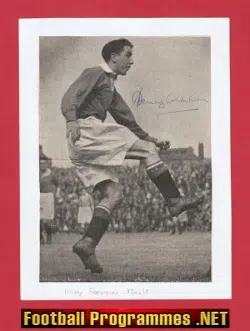 Manchester United Henry Cockburn Autograph Signed Man Utd 40s
