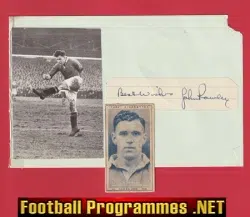 Manchester United Jack Rowley Autograph Signed Man Utd 30s