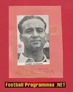 Manchester United Harry McShane Autograph Signed Man Utd 50s