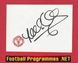 Manchester United Lee Sharpe Autograph Man Utd