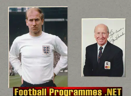 Manchester United Bobby Charlton Autograph Man Utd Photograhs