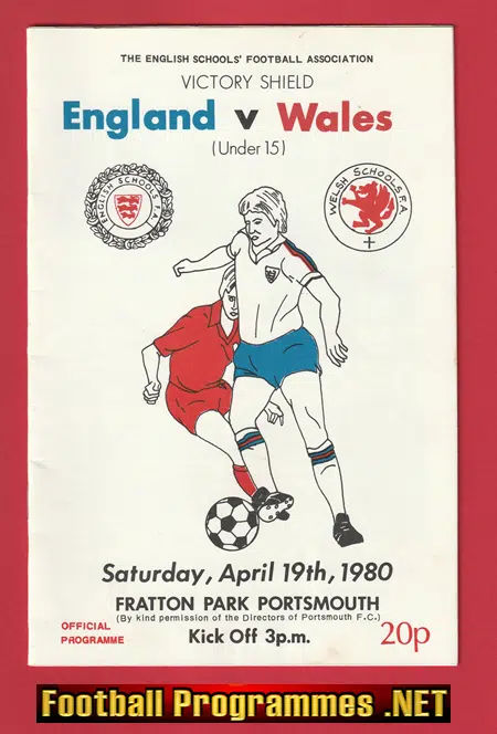 England v Wales 1980 – Schoolboys Match at Portsmouth