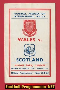 Wales v Scotland 1954 - Cardiff