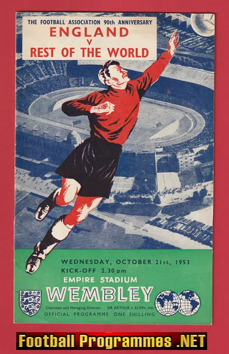 England v Rest Of The World 1953 – Matthews + Lofthouse