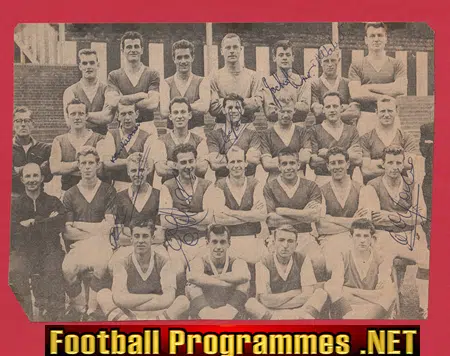 Rotherham United Football Club Multi Signed Autographed 1960s