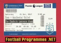 Hull City v Manchester United 2017 - Football Match Ticket