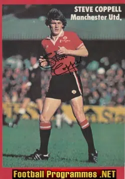 Manchester United Steve Coppell Autograph Signed Picture Man Utd
