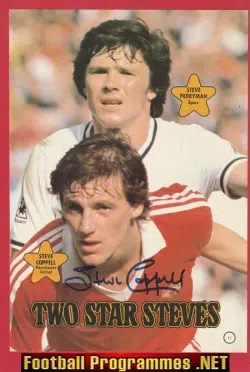Manchester United Steve Coppell Autograph Signed Picture Man Utd
