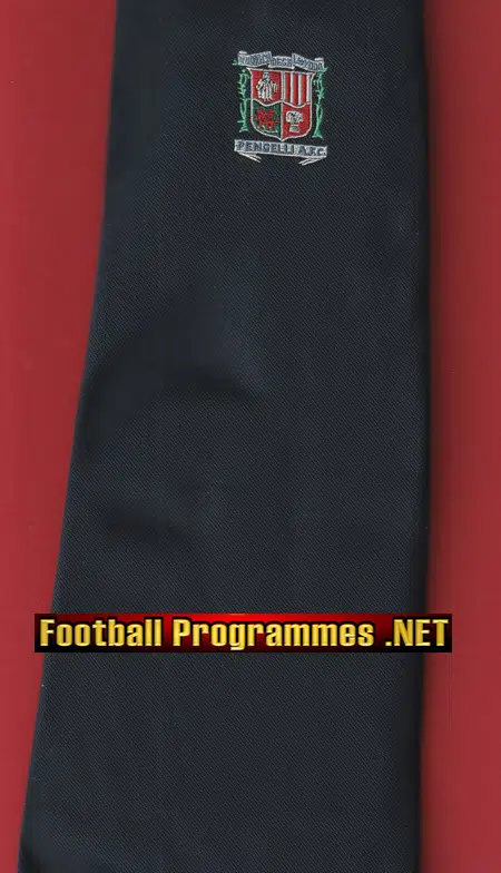 Wales Football Association FAW Mens Neck Tie Pengelli AFC