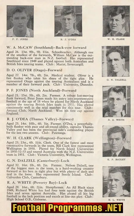Barbarians Rugby v New Zealand 1954 - Cardiff Arms Park