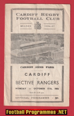 Cardiff Rugby v Bective Rangers 1956 – Cardiff Arms Park