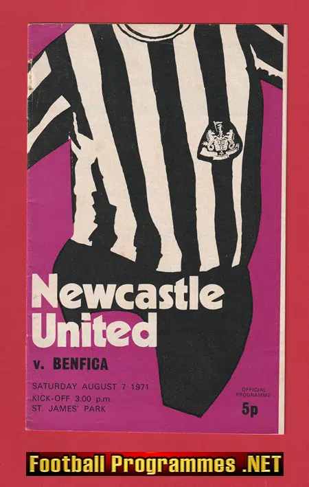 Newcastle United v Benfica 1971 - St James Park