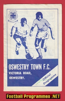 Oswestry Town v Redditch United 1974