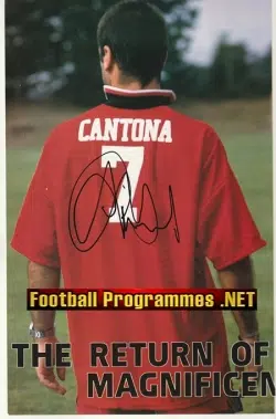 Manchester United Eric Cantona Autograph Signed Man Utd Genuine