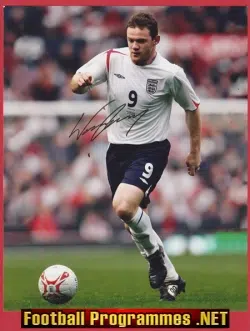 Manchester United Wayne Rooney Autograph Signed Man United